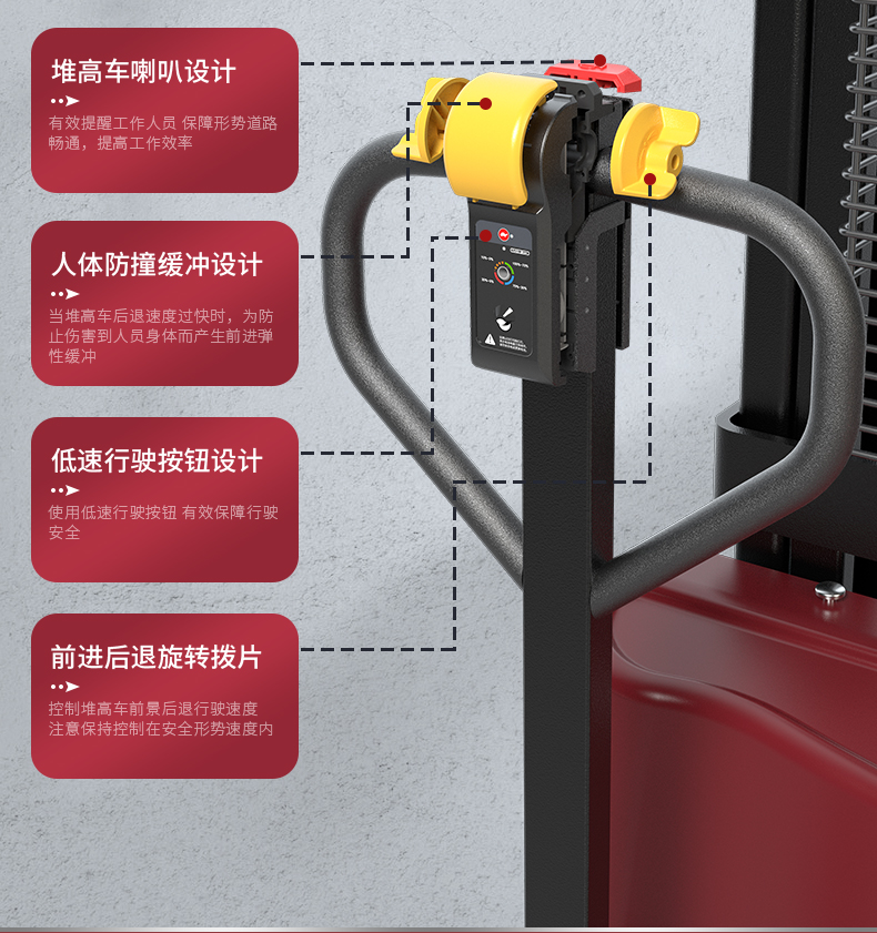 揚子叉車 步行式全電動堆高車QDA(圖12)